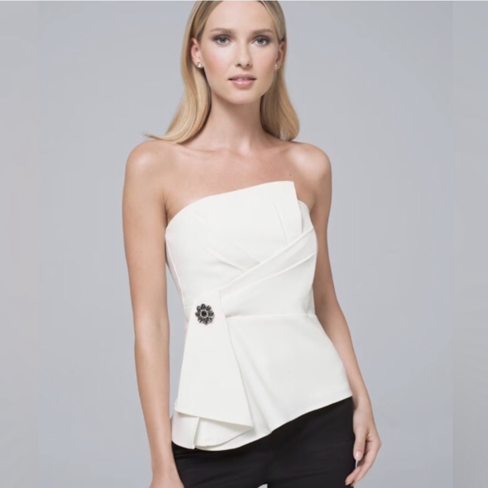 White House Black Market Bustier Top EUC size 12